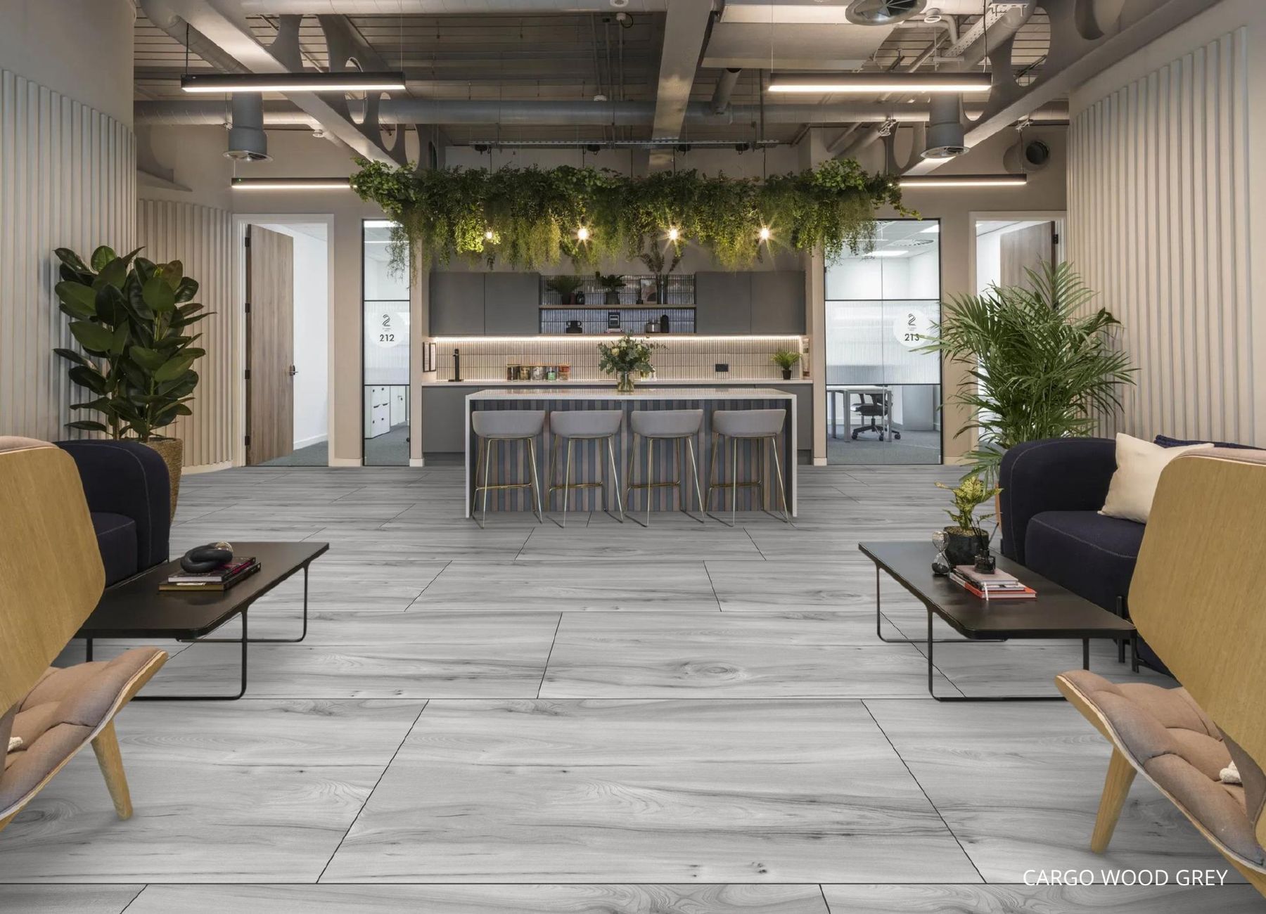 Cargo Wood Grey in an interior